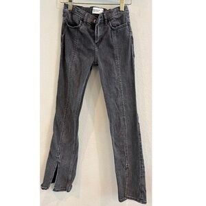Abercrombie Kids High Rise Flare Jeans Gray Size 9/10 Long